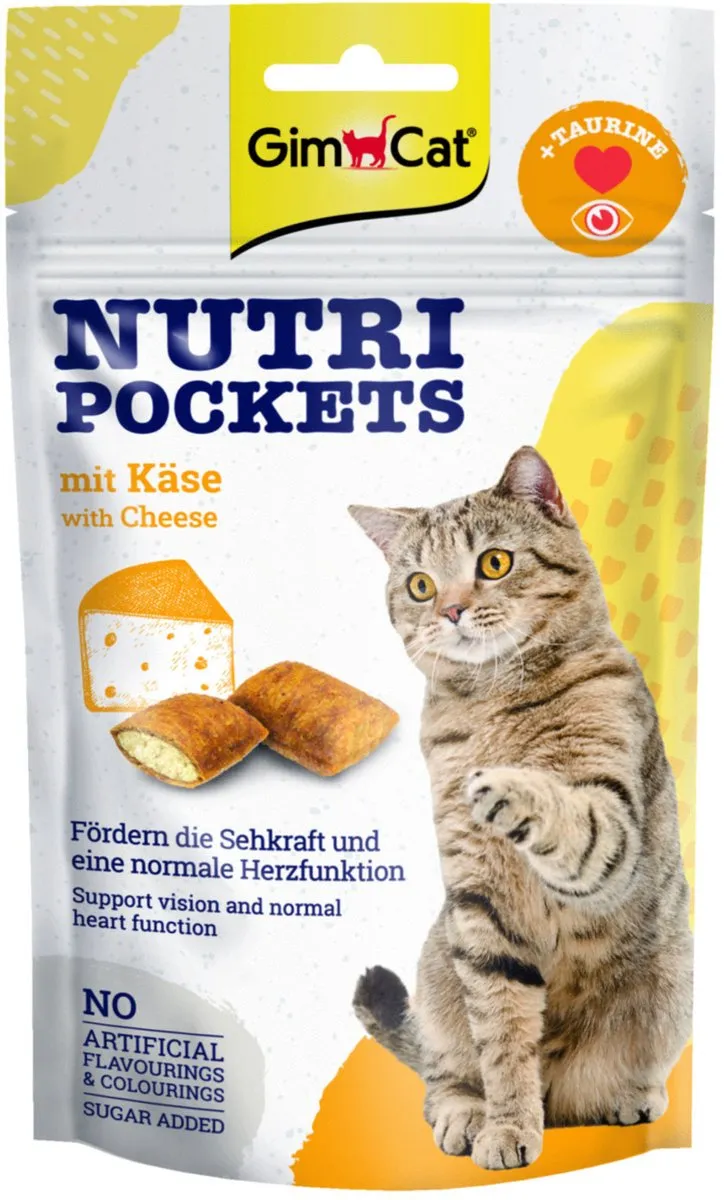 GimCat Nutri Pockets Kaas Taurine 60g