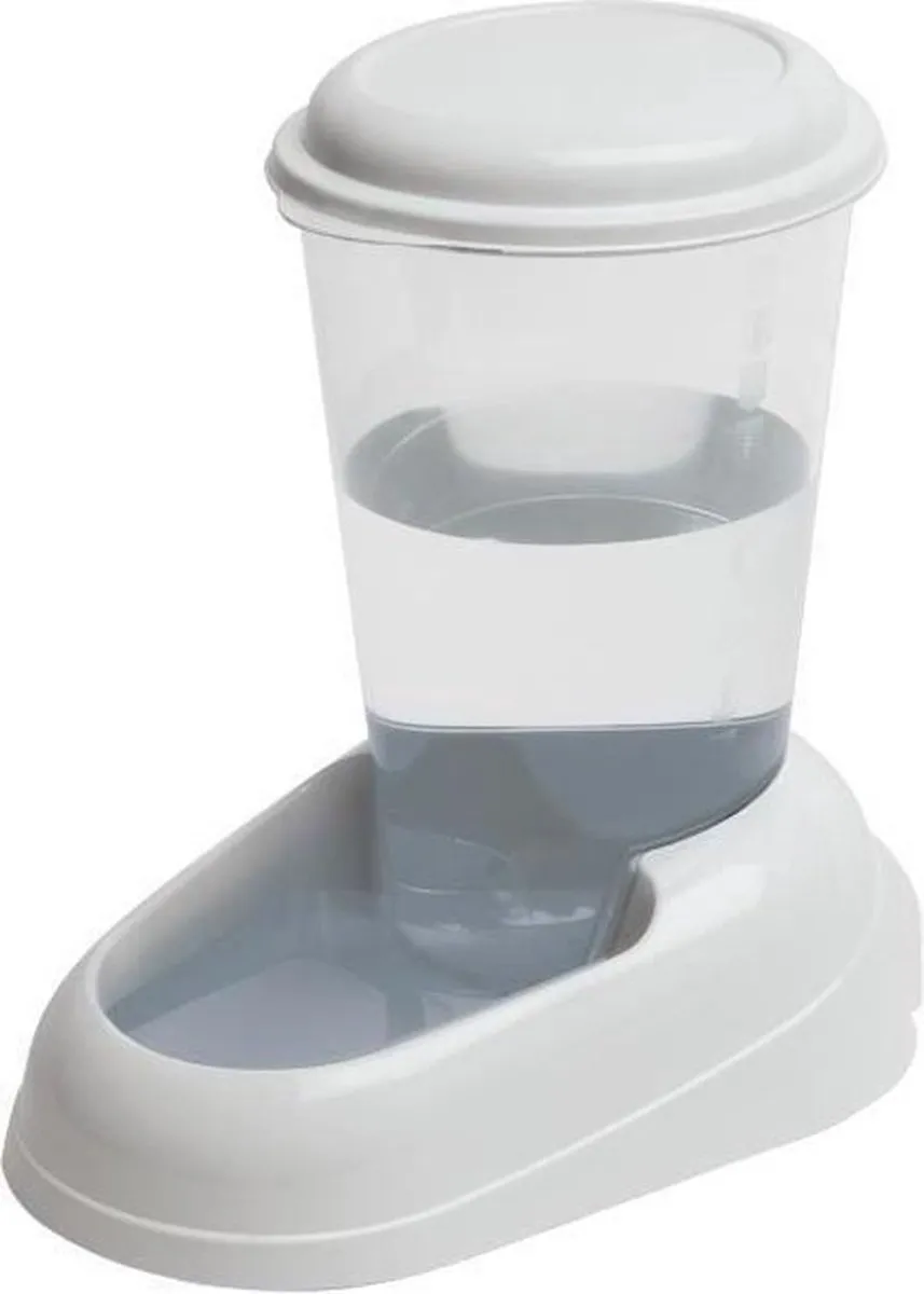 FERPLAST Nadir waterdispenser 3L kunststof - 29,2x20,2x28,8cm - Wit - Hond en kat