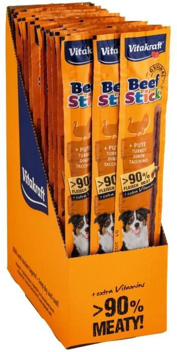 Vitakraft Beefstick Hond Kalkoen - 50 Stuks