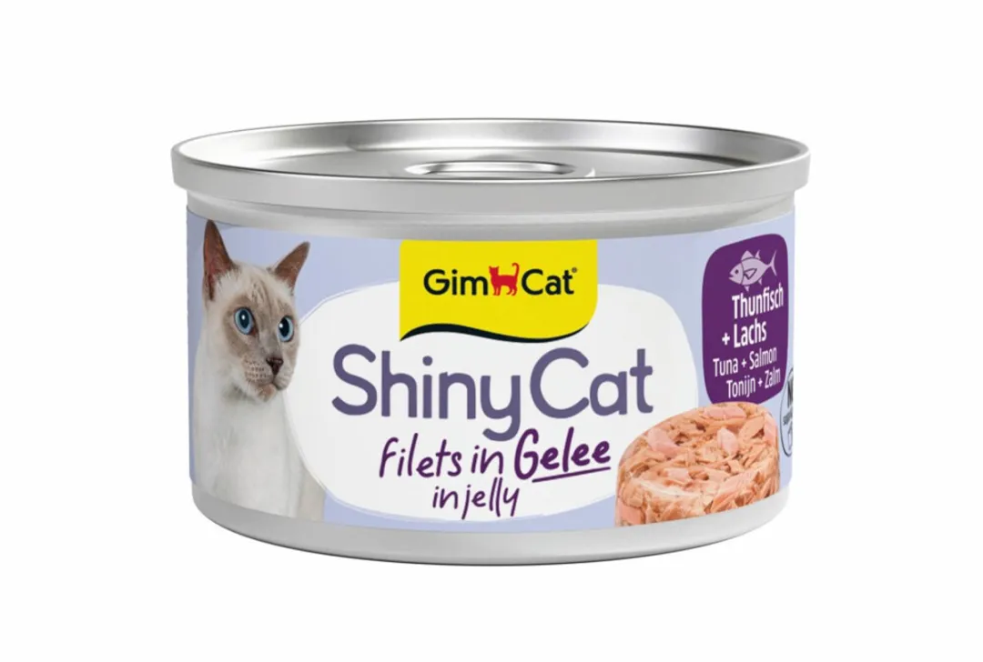 GimCat ShinyCat Filets in Jelly Tonijn & Zalm - 24 Stuks