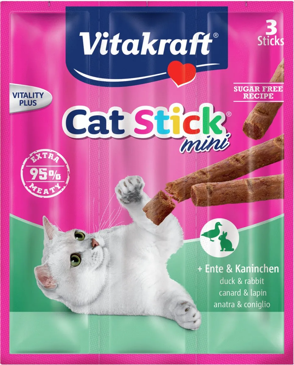 Vitakraft Catstick Mini Zalm - 3 Sticks