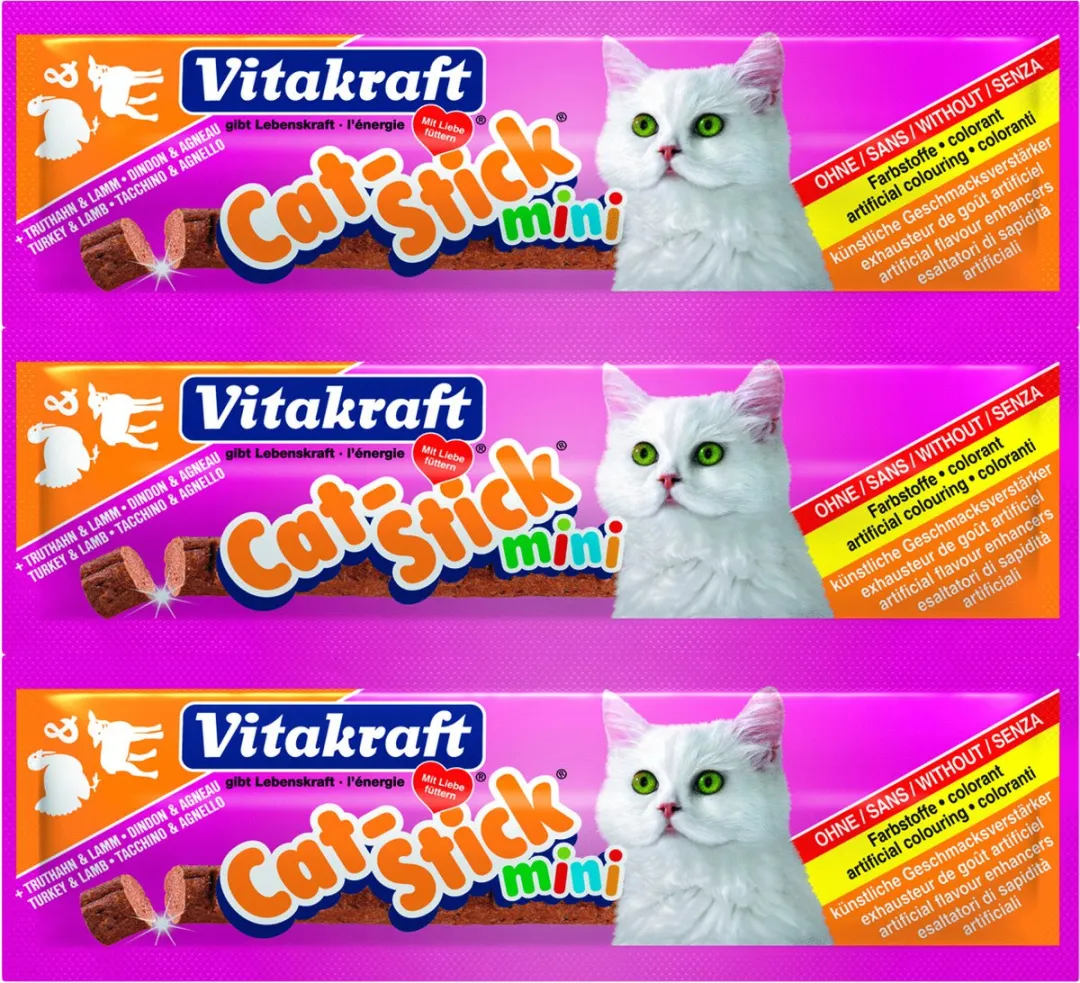 Vitakraft Catstick Mini Zalm - 3 Sticks