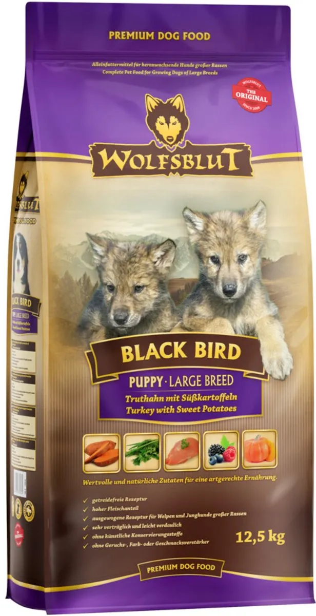 Wolfsblut Black Bird Puppy Large Breed 12,5 kg