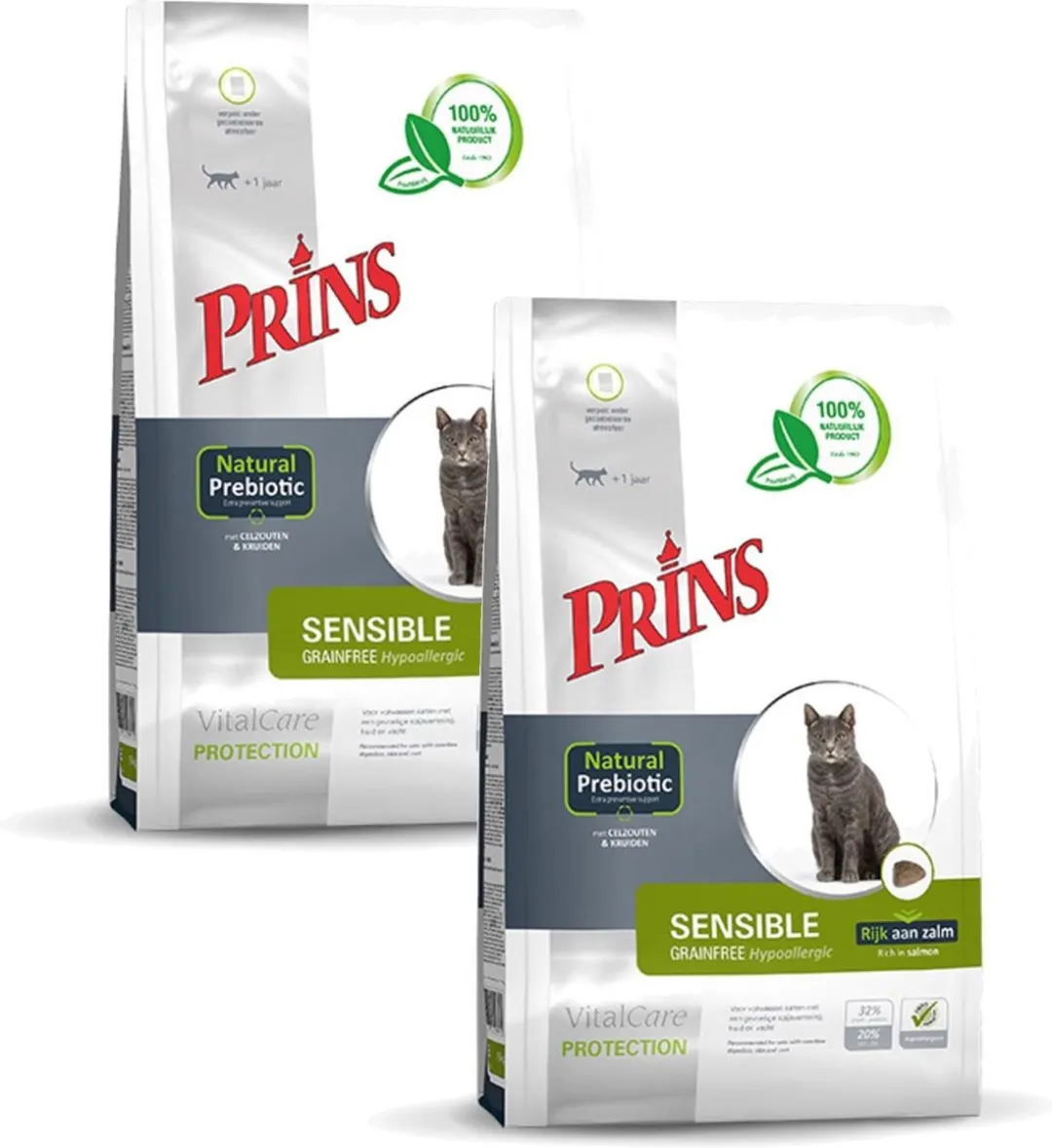 Prins Vitalcare Protection Grainfree - Kattenvoer - 2 x 1.5 kg