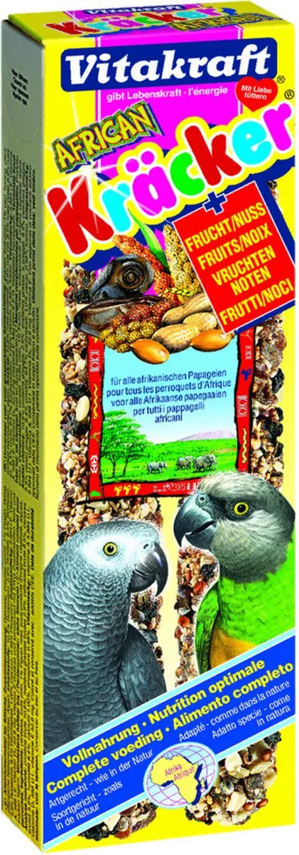 Vitakraft Papegaaikracker Fruit & Noot - 2 Stuks