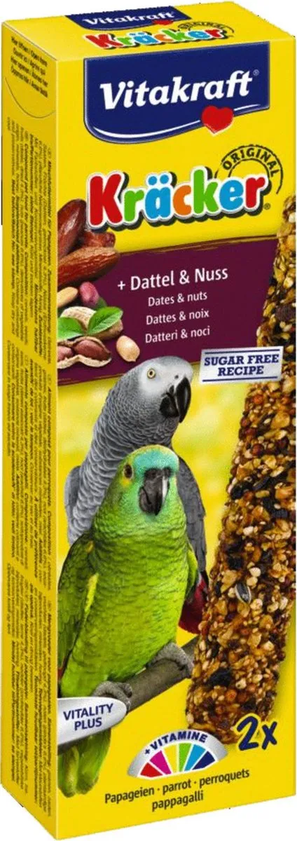 Vitakraft Papegaaikracker Fruit & Noot - 2 Stuks