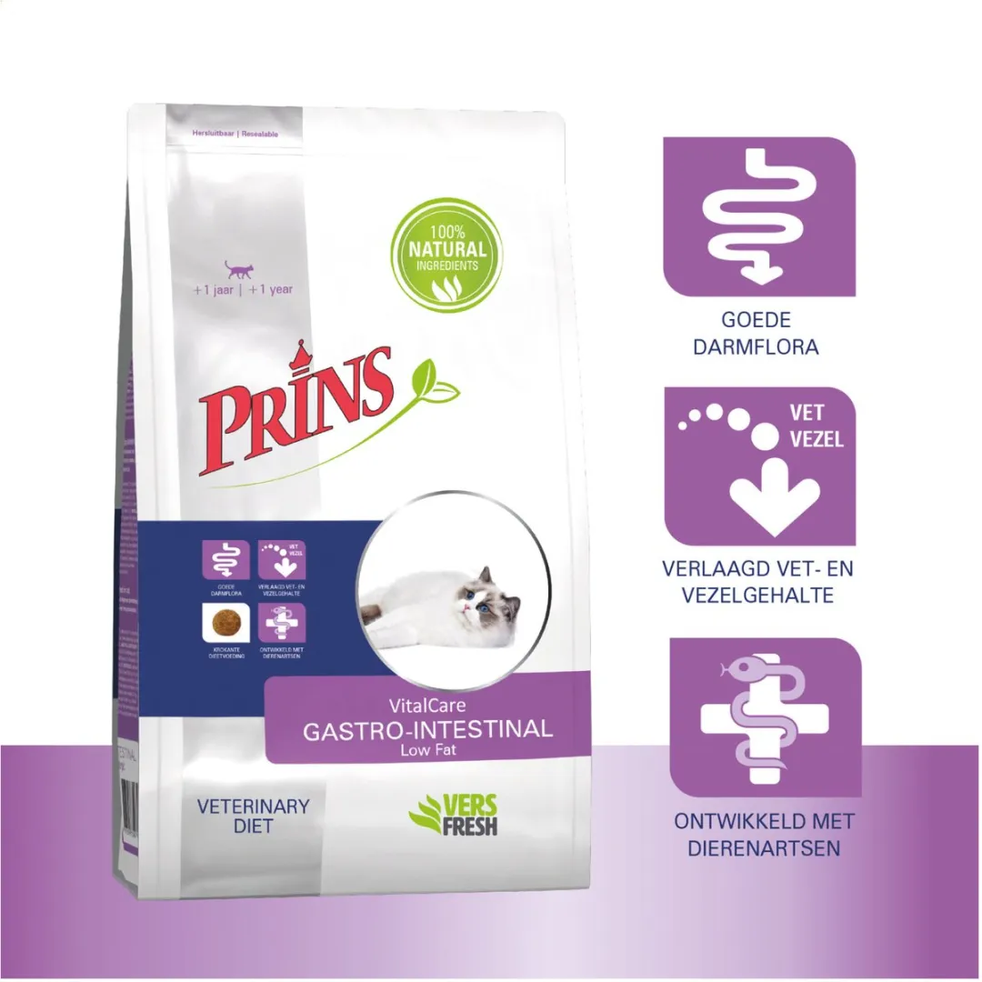 Prins VitalCare Diet Gastro-Intestinal Low Vet 5kg