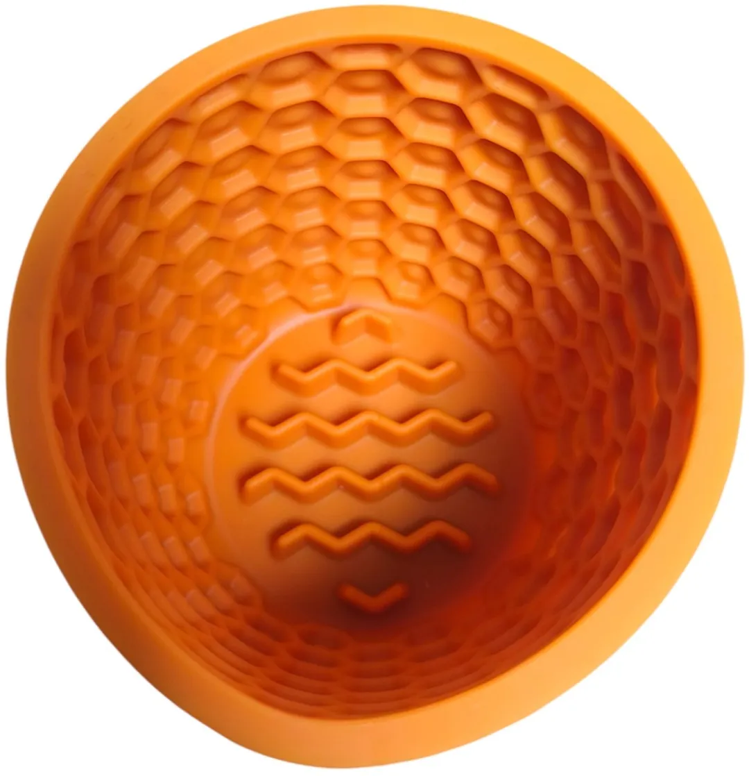 Bozzy Dierplezier-slowfeeder-slowfeeder kom-braintraining-geel-anti schrok bak