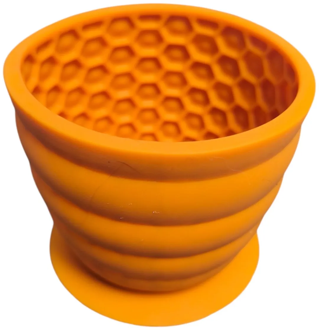 Bozzy Dierplezier-slowfeeder-slowfeeder kom-braintraining-geel-anti schrok bak