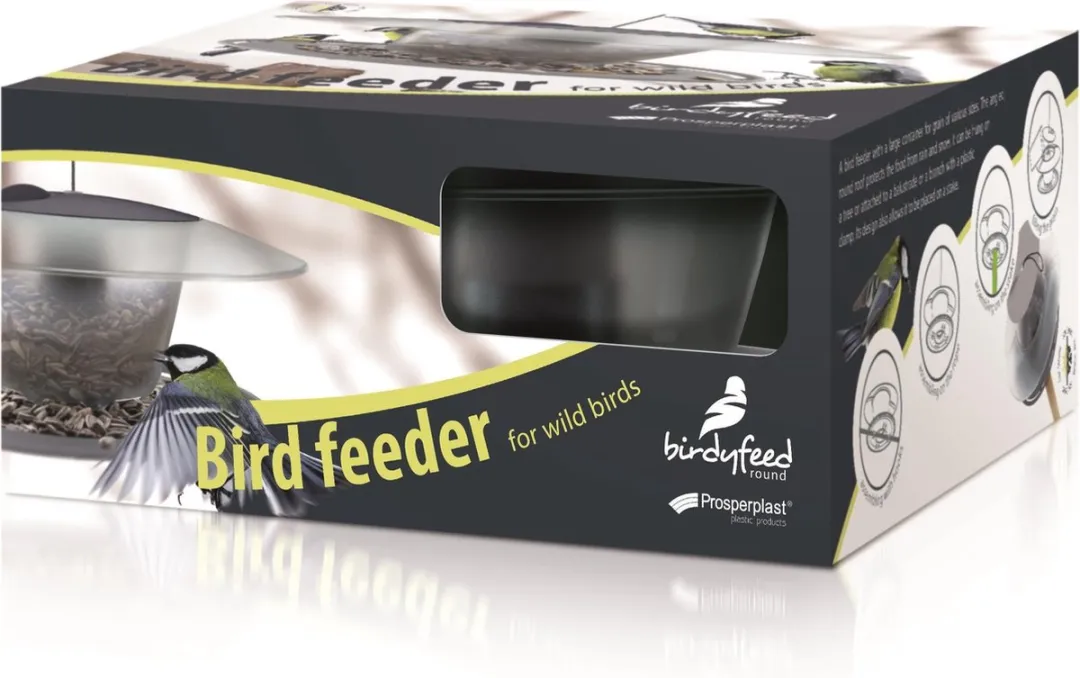 Prosperplast Vogels Voedersilo 30cm - Grijs
