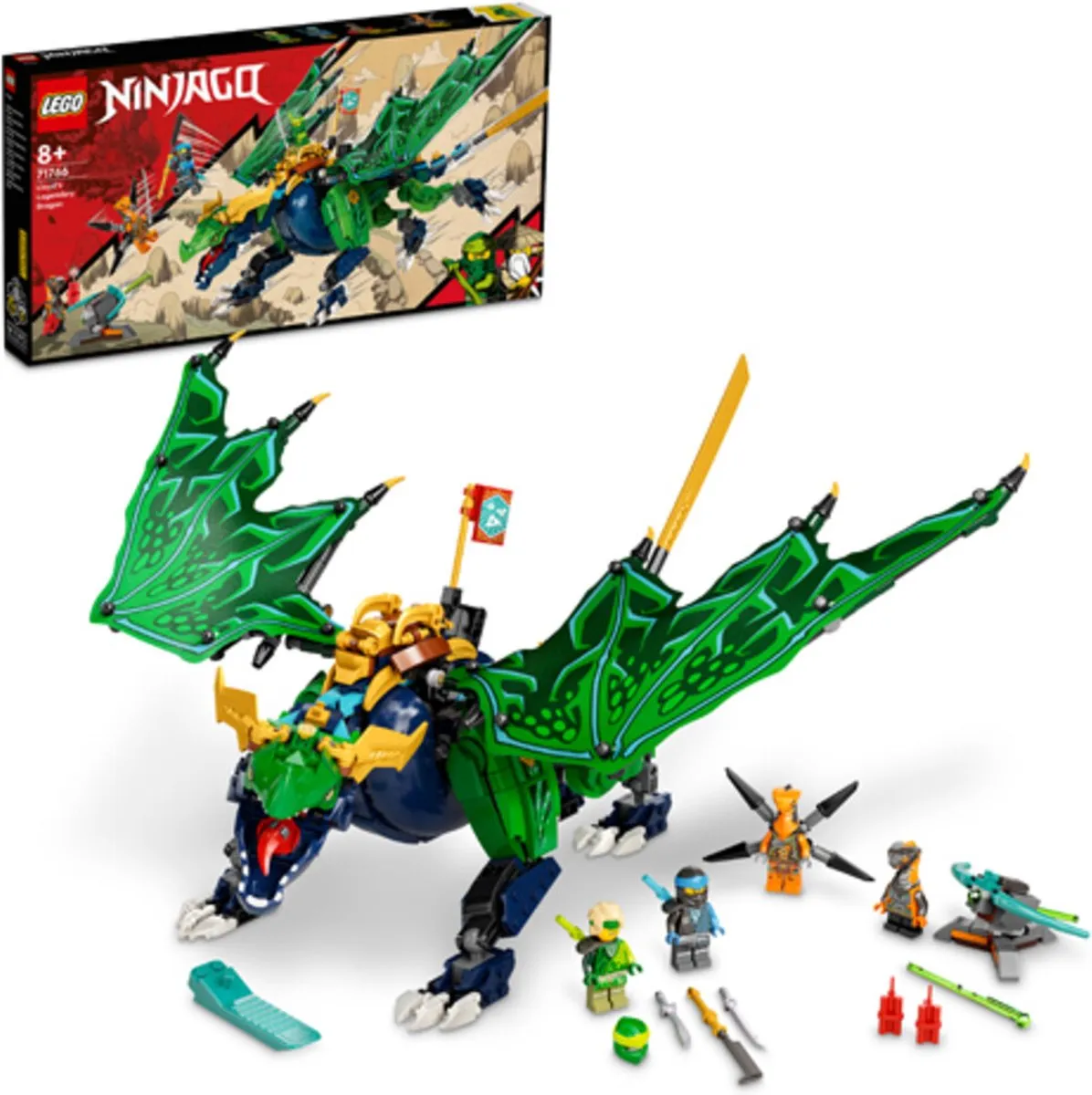 LEGO Ninjago Lloyd's Legendarische Draak 71766 - 747 Stukken - afbeelding 6 van 6