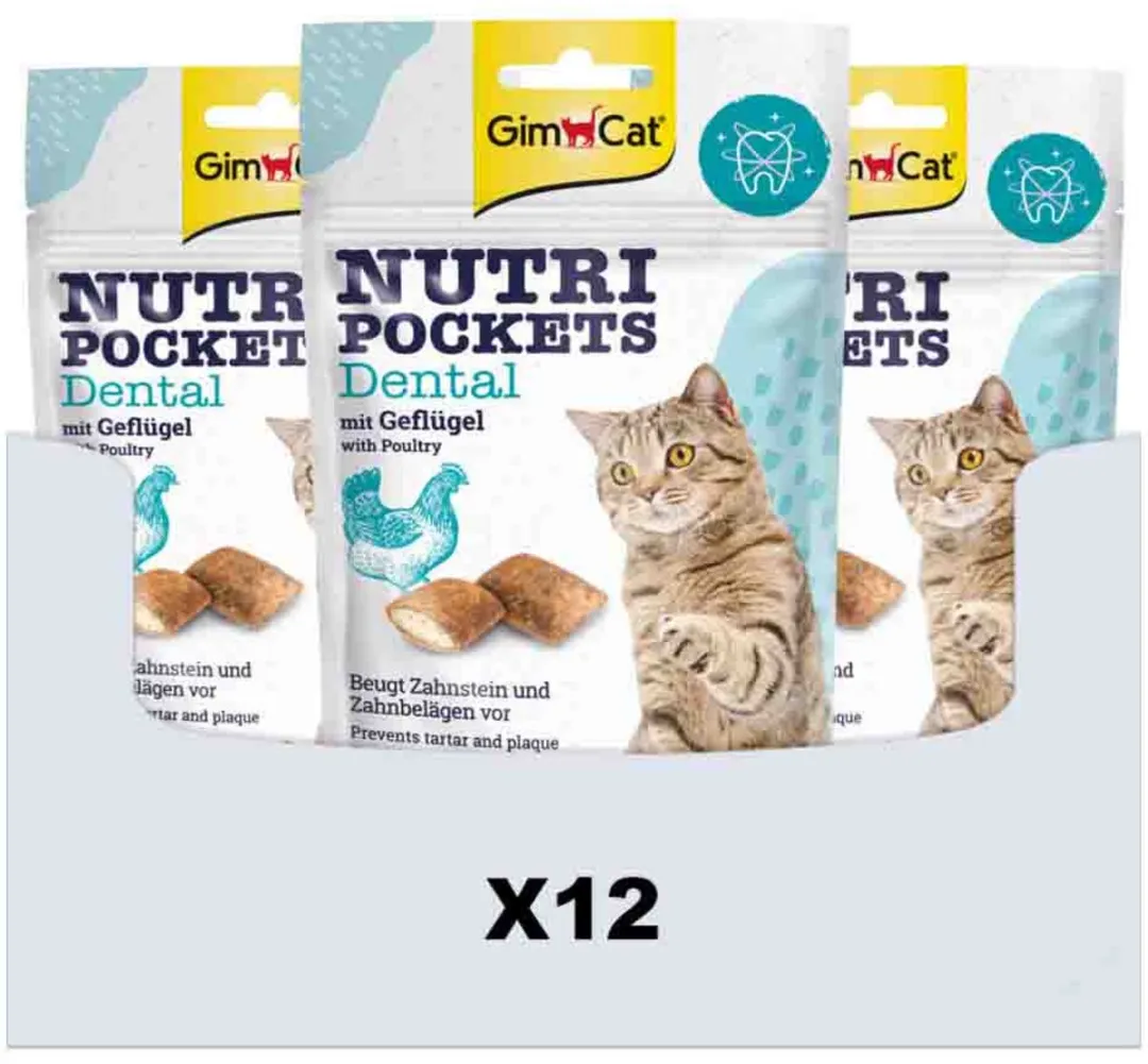 GimCat Nutri Pockets Dental - 20 Stuks (12x60g)