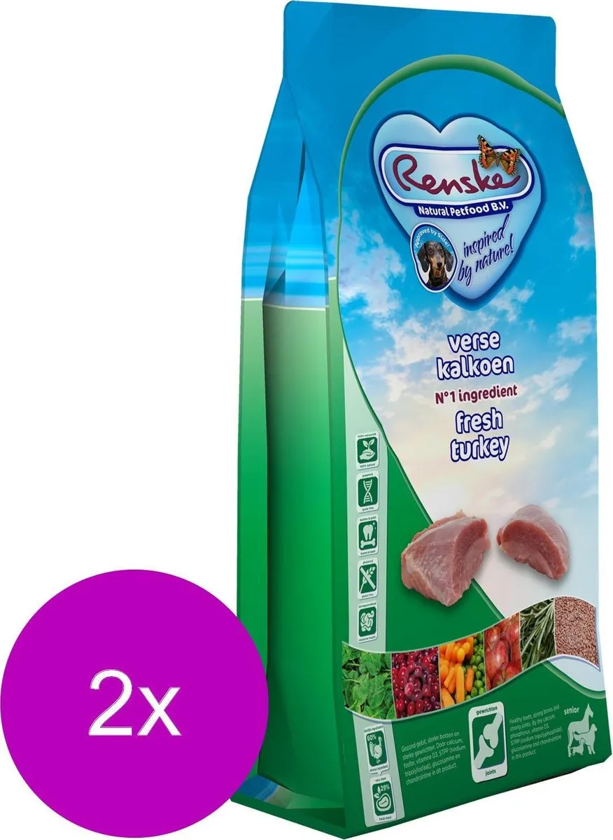 Renske Senior Hondenvoer Graanvrij 24kg
