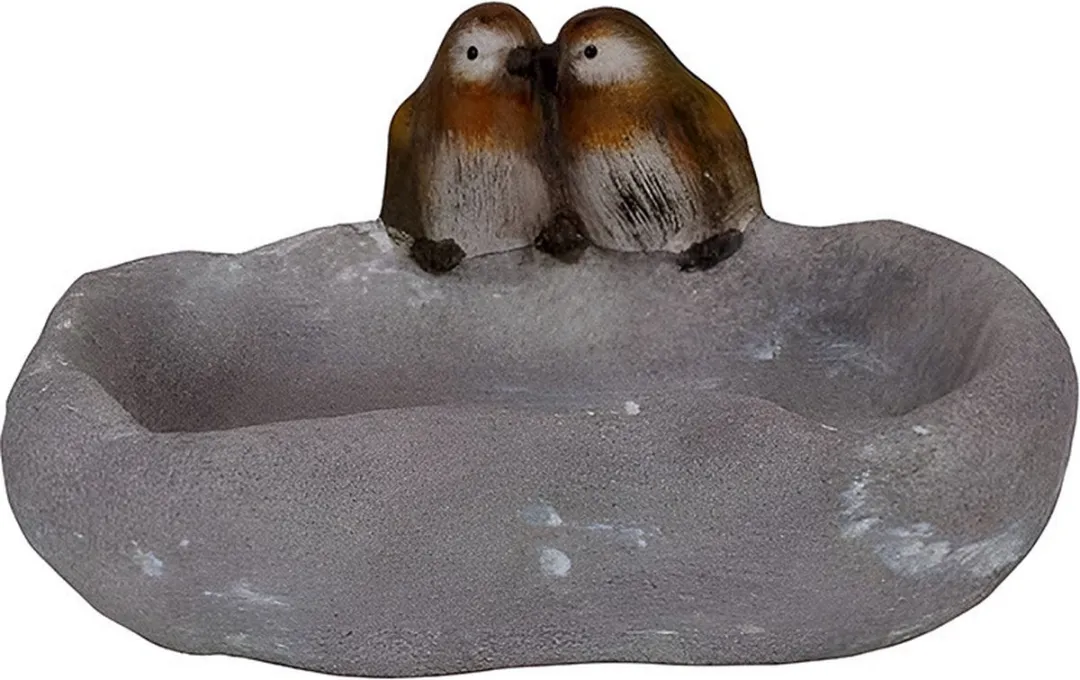 Cosy&Trendy Vogelbad/voederschaal Grijs