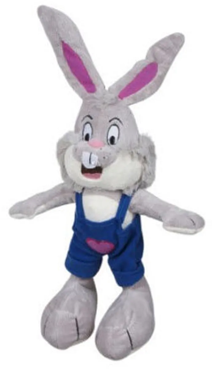 Kerbl Bunny Hop 33cm - Grijs/Meerkleurig/Rood