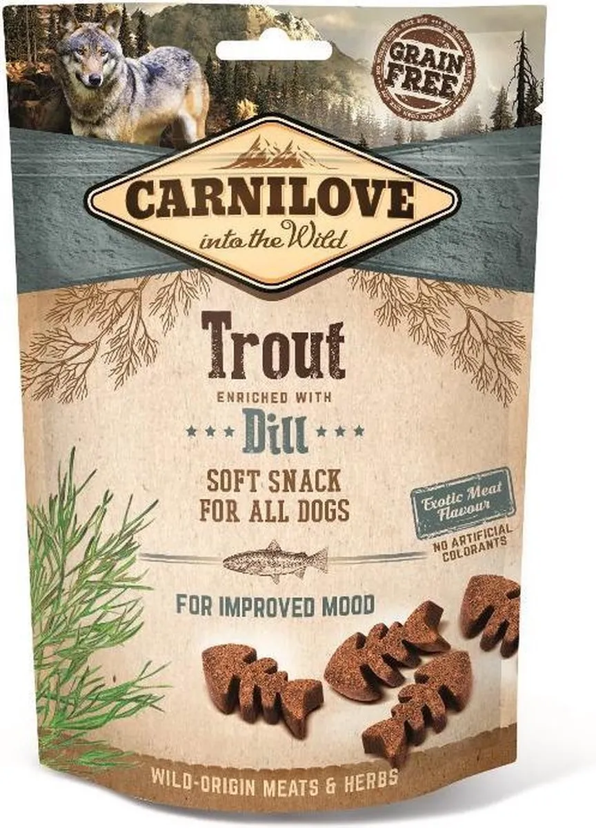 Carnilove Zachte Snack Forel Dille