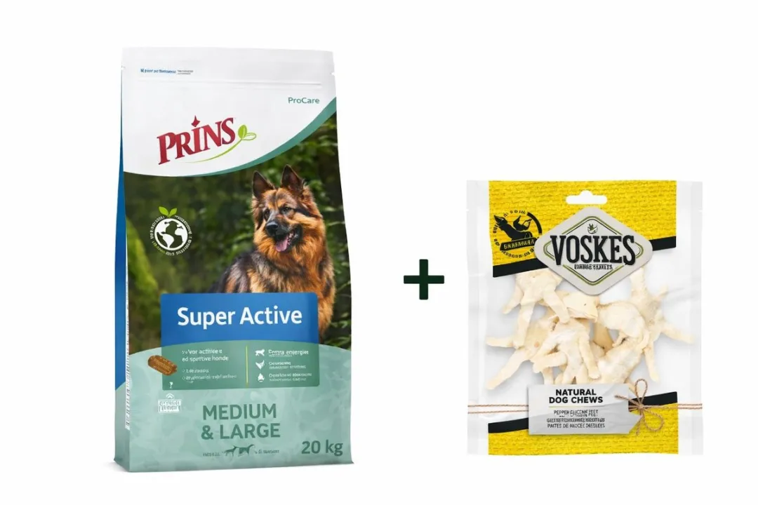 Prins ProCare Super Active Voskes Gepofte Kippenpoten 20kg
