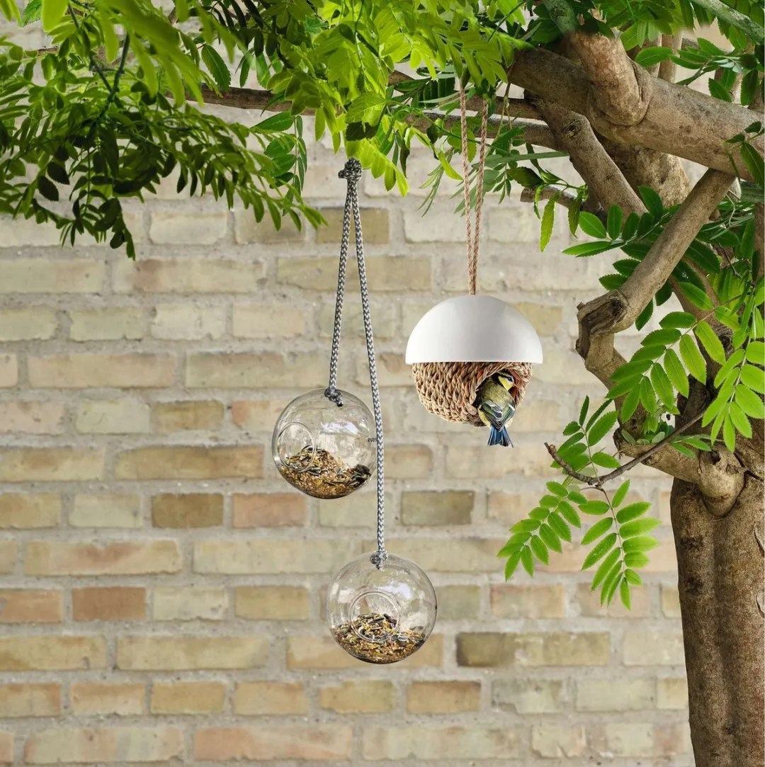 Eva Solo Vogel Huis Hangend Porselein Wit