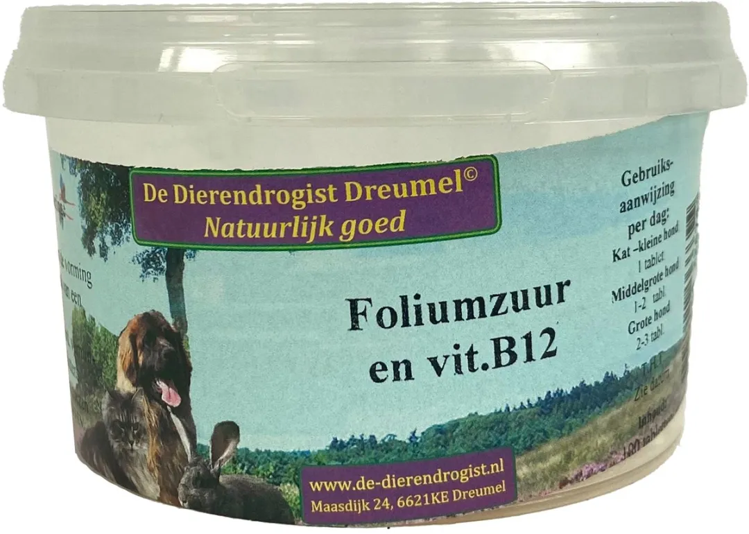 Dierendrogist Foliumzuur Vitamine B12 64ml