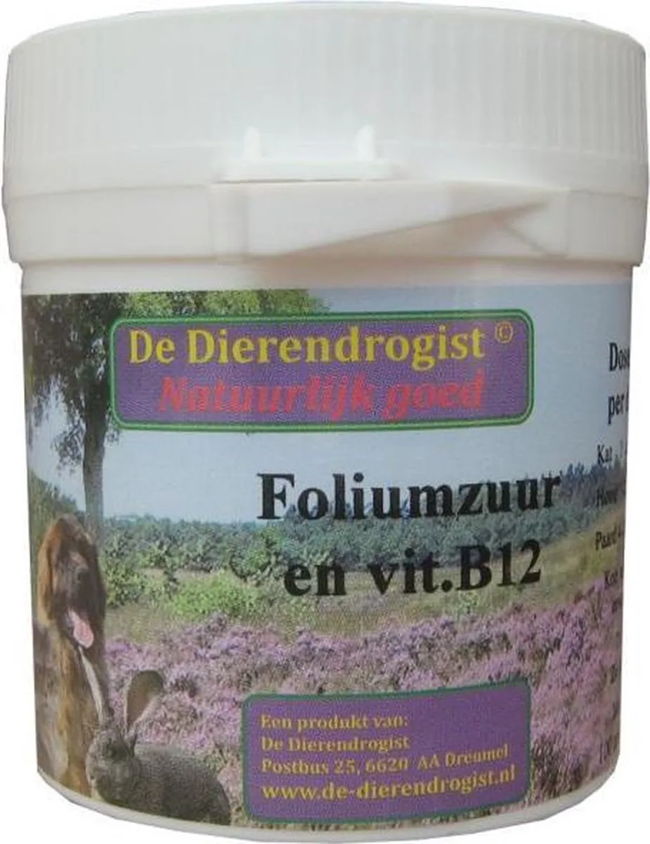 Dierendrogist Foliumzuur Vitamine B12 64ml