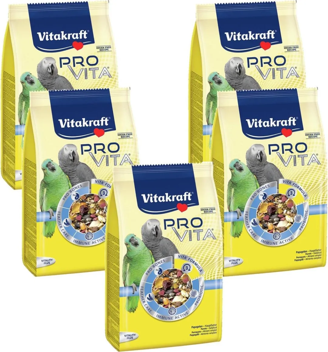 Vitakraft Pro Vita Papegaaivoer 20 Stuks (5x750g)