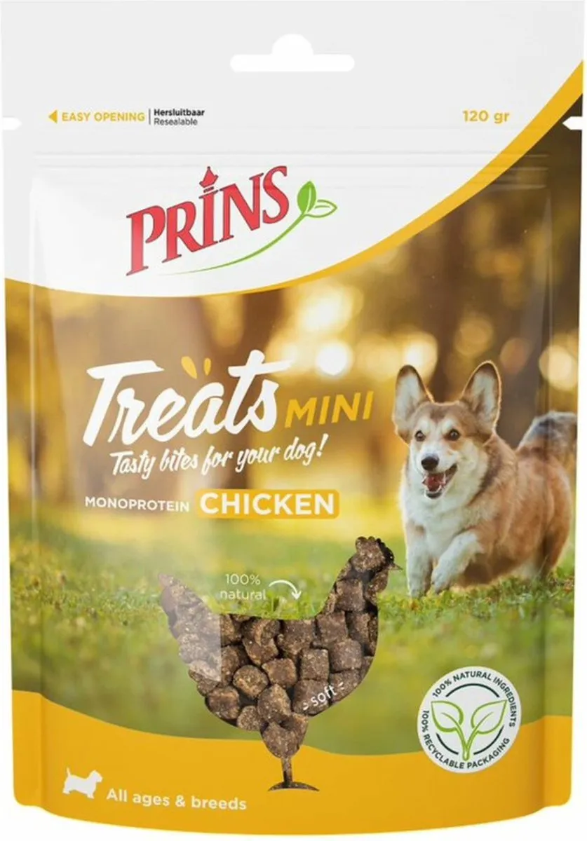Prins Treats Dog Chicken Mini 120g