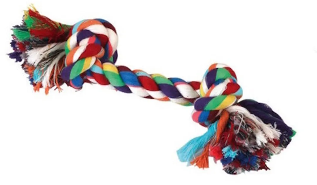 Kerbl Katoenen Flostouw 37cm - XL - Kleurrijk