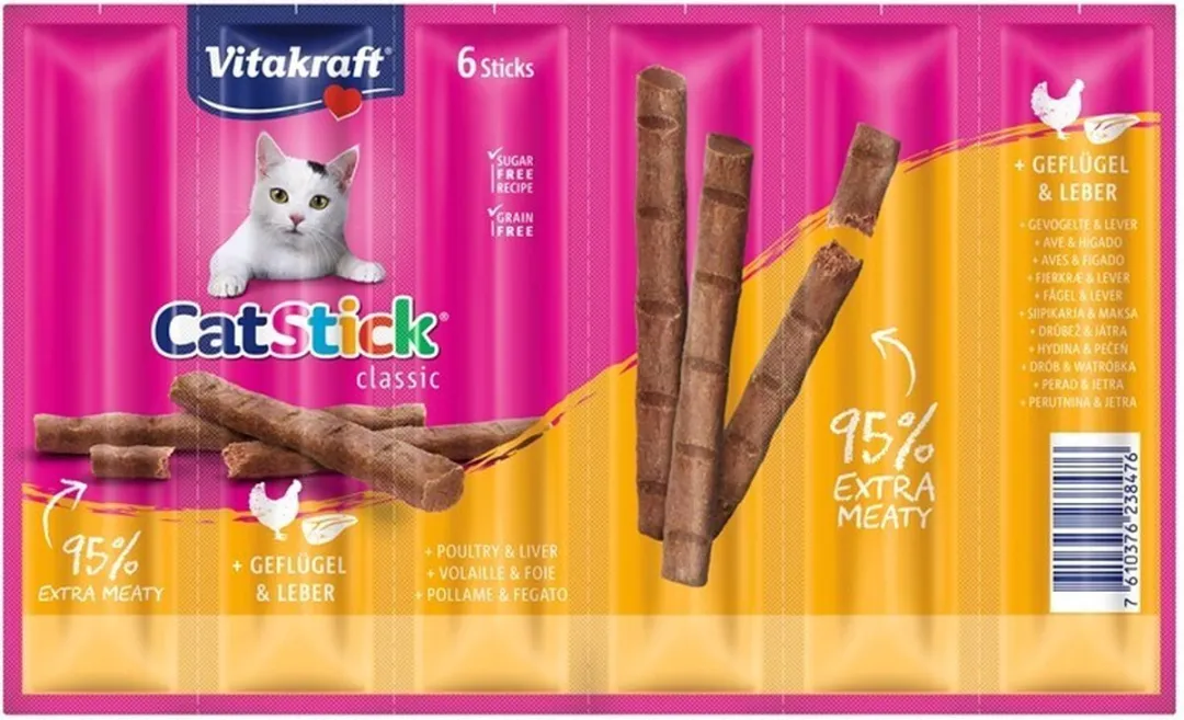 Vitakraft Cat-Stick Mini Gevogelte & Lever