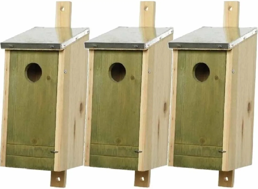 Decoris Vogelhuisjes Set 3 Stuks