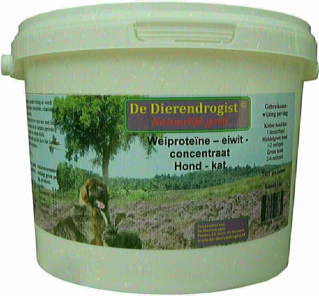 Dierendrogist Wei Proteine Eiwit Concentraat 1kg