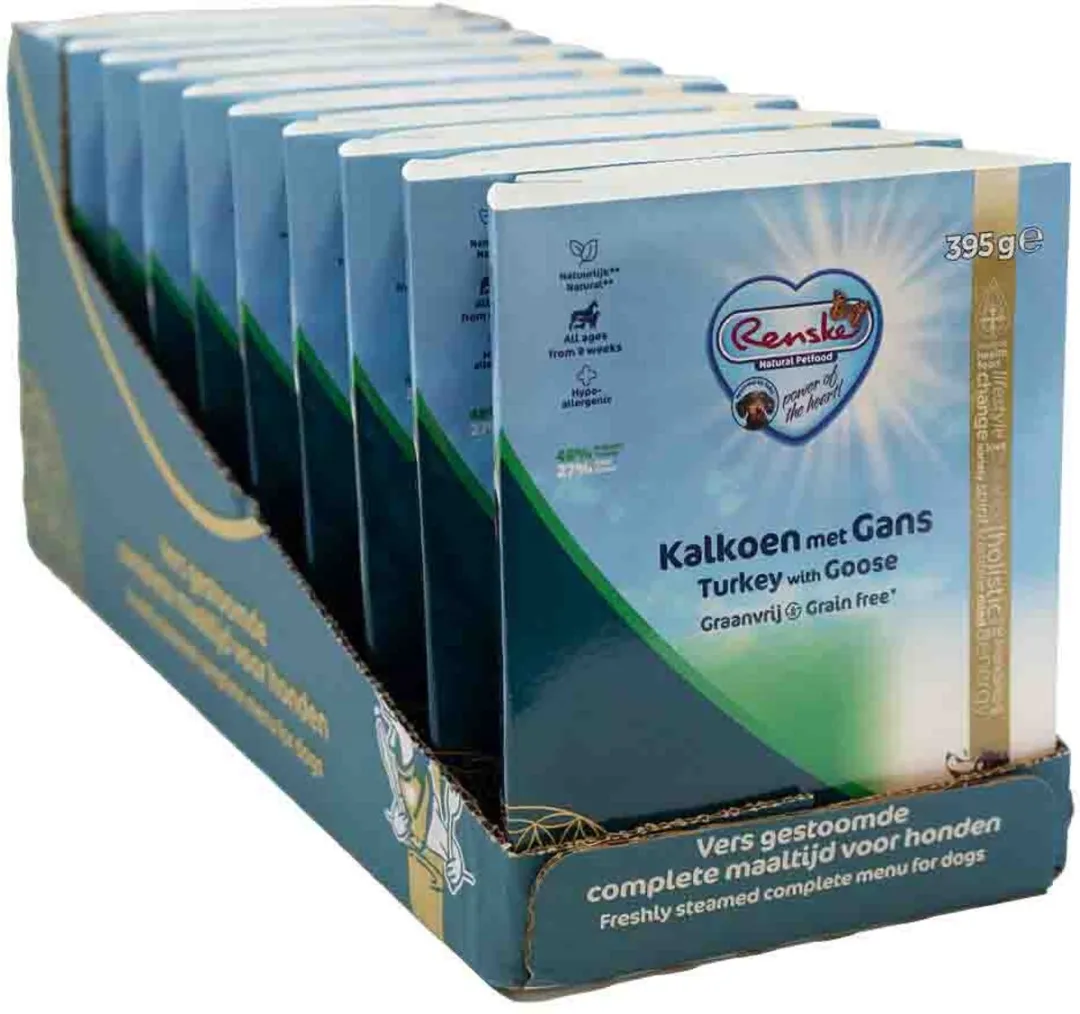 Renske Vers Gestoomd Kalkoen & Gans Graanvrij - 10 Stuks