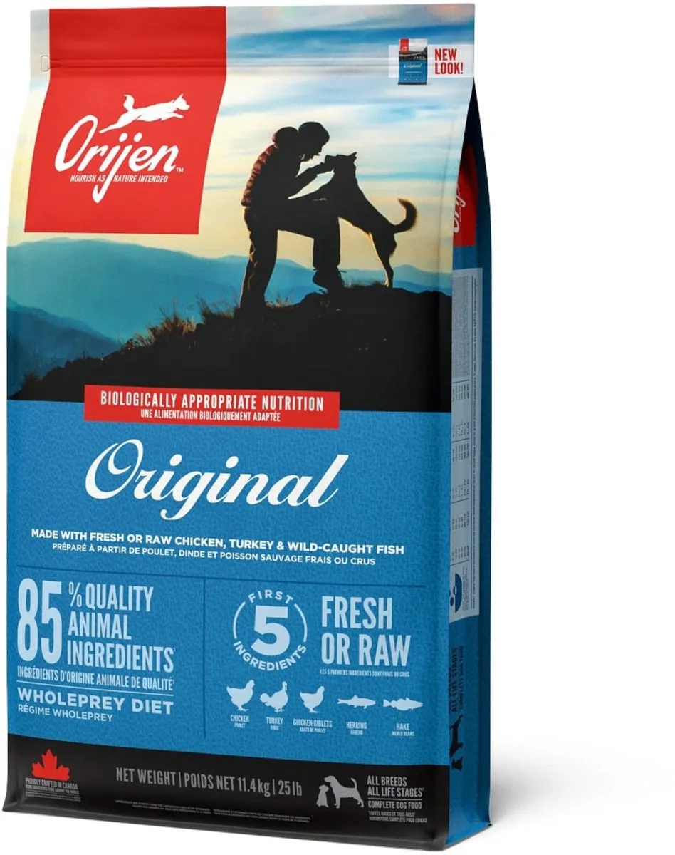 Orijen Whole Prey Original Kip & Kalkoen Hondenvoer 11.4kg