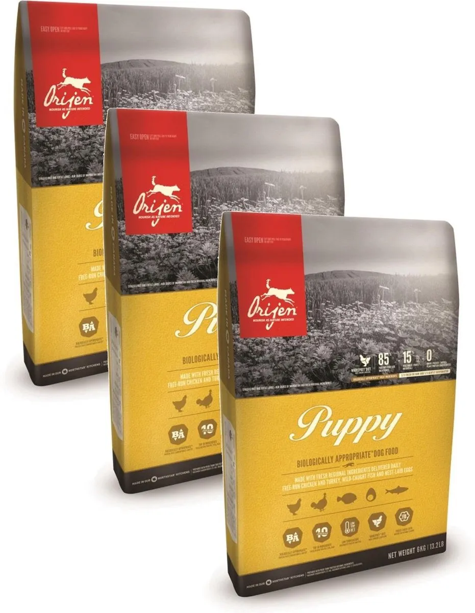 Orijen Whole Prey Puppy Kip & Kalkoen