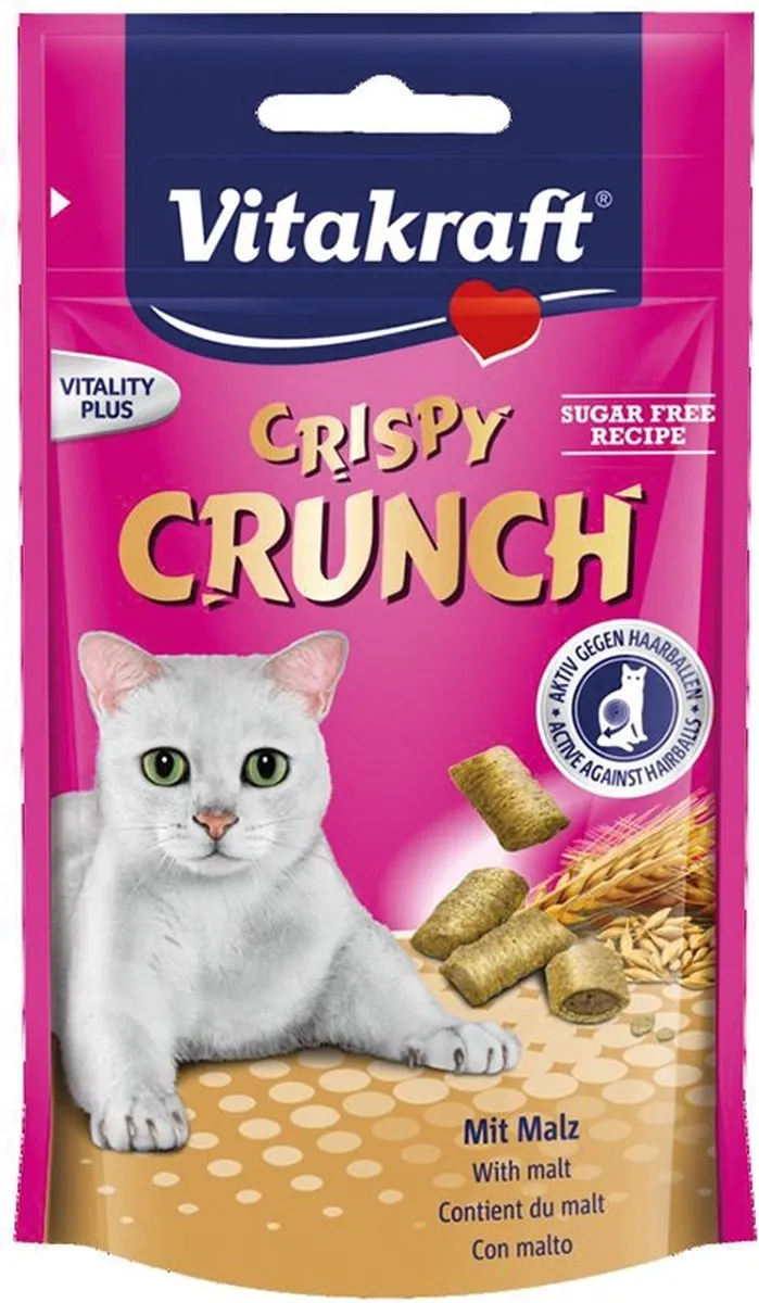 Vitakraft Crispy Crunch Anti Haarbal Kattensnack 60g