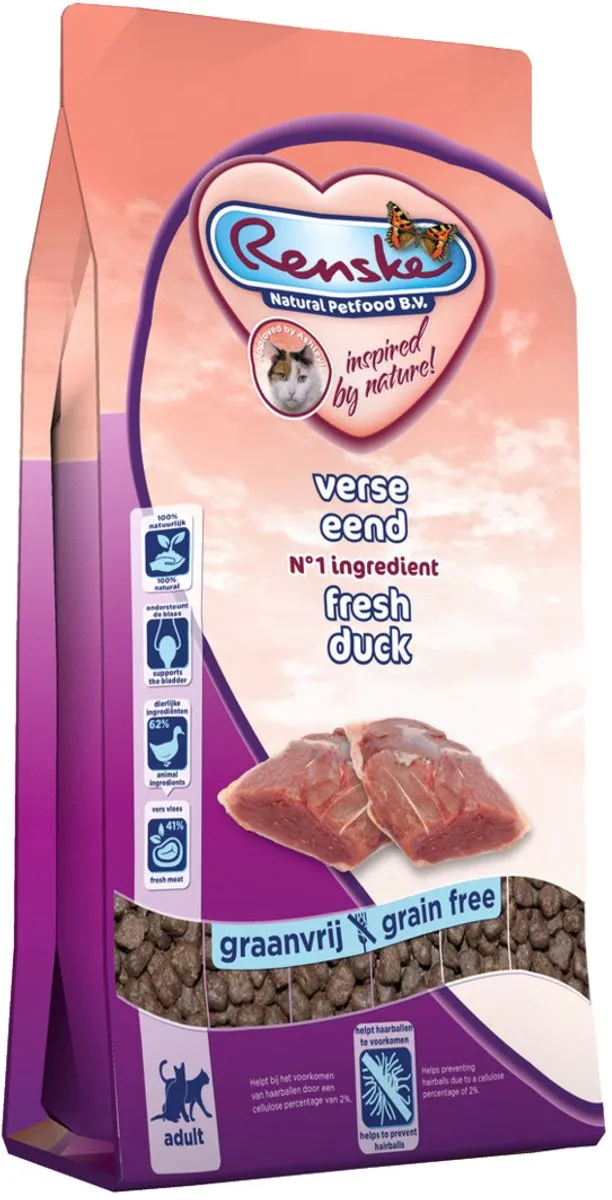 Renske Kat Adult Verse Eend Kattenvoer 400g