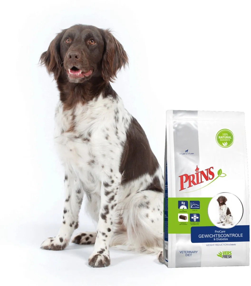 Prins ProCare Veterinary Dieet Hondenvoer 3x3kg - Gewichtscontrole & Diabetes