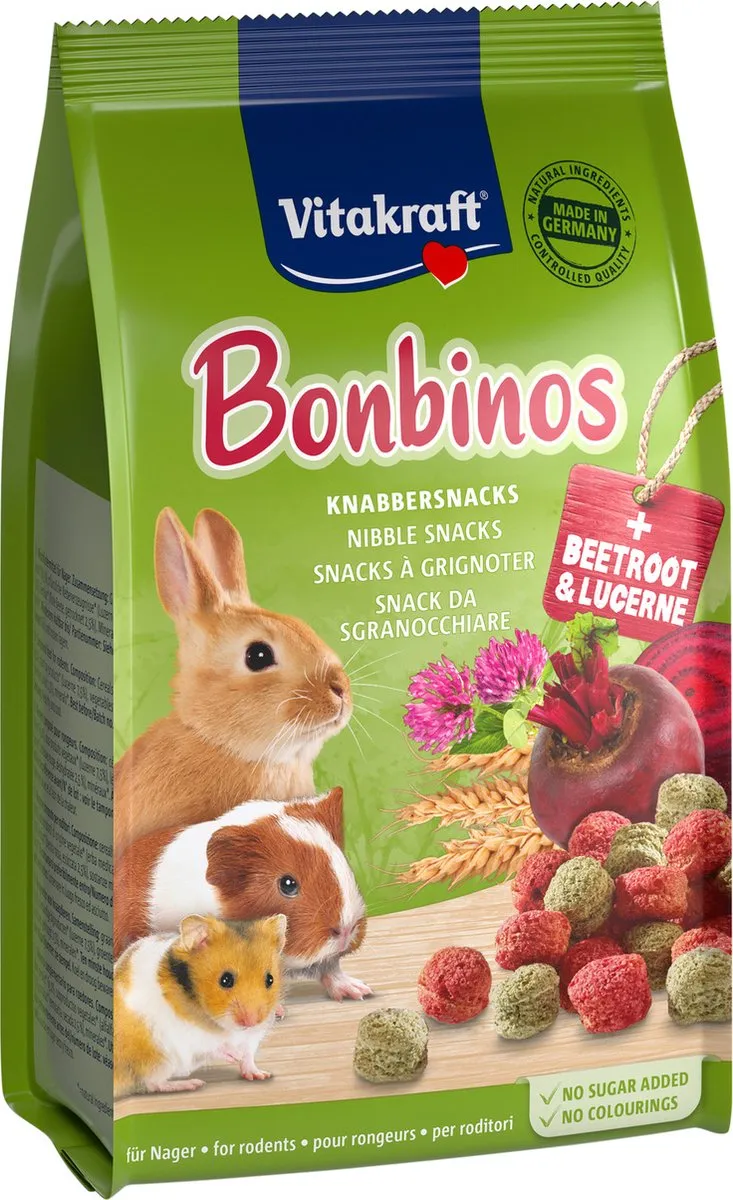 Vitakraft Bobino's Knaagdiersnack Rode Biet Pastinaak 50g