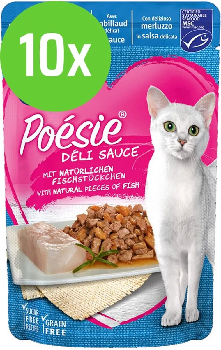 Vitakraft Poésie Déli Sauce Kabeljauw 85g