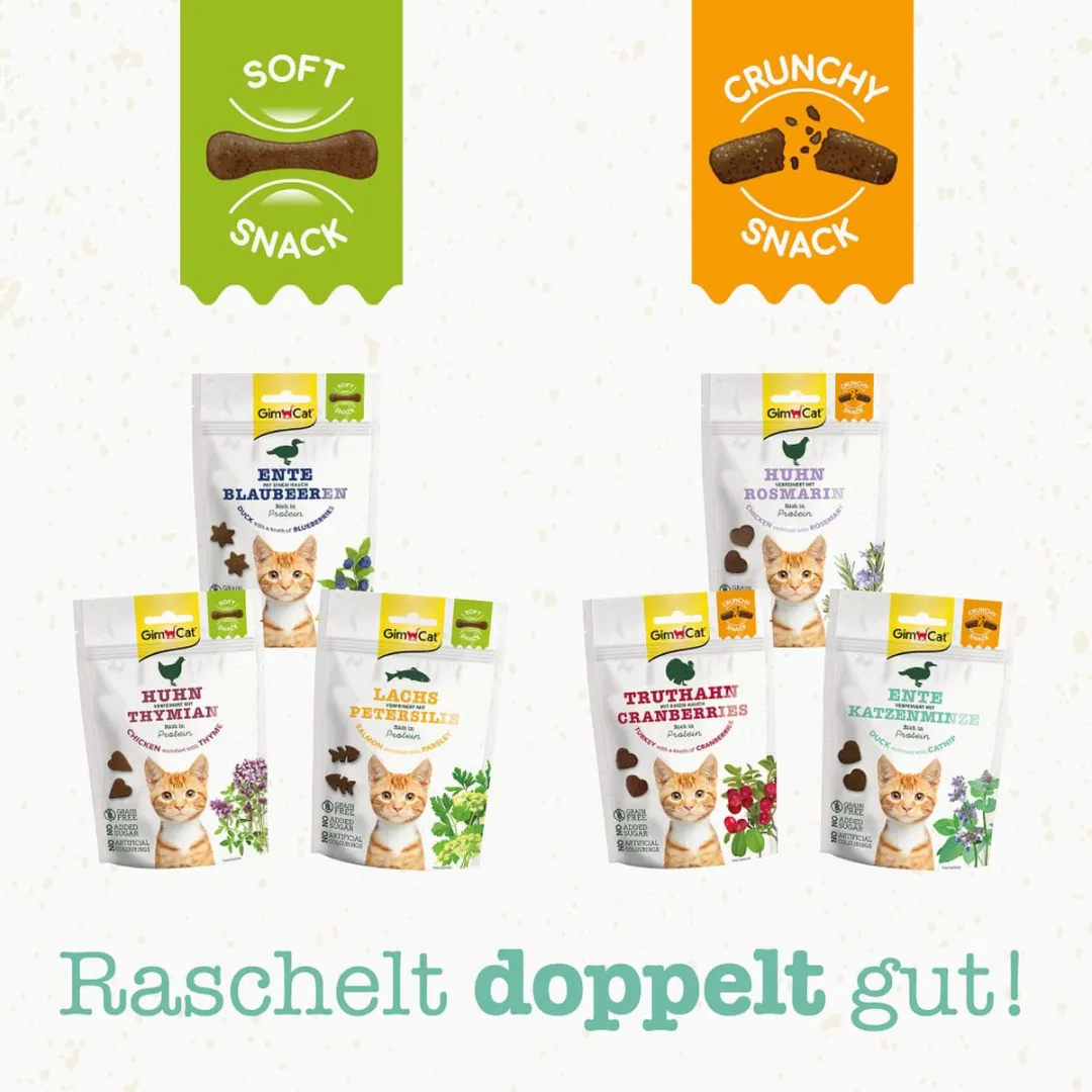 GimCat Kattensnack Crunchy Eend 50g - afbeelding 6 van 6