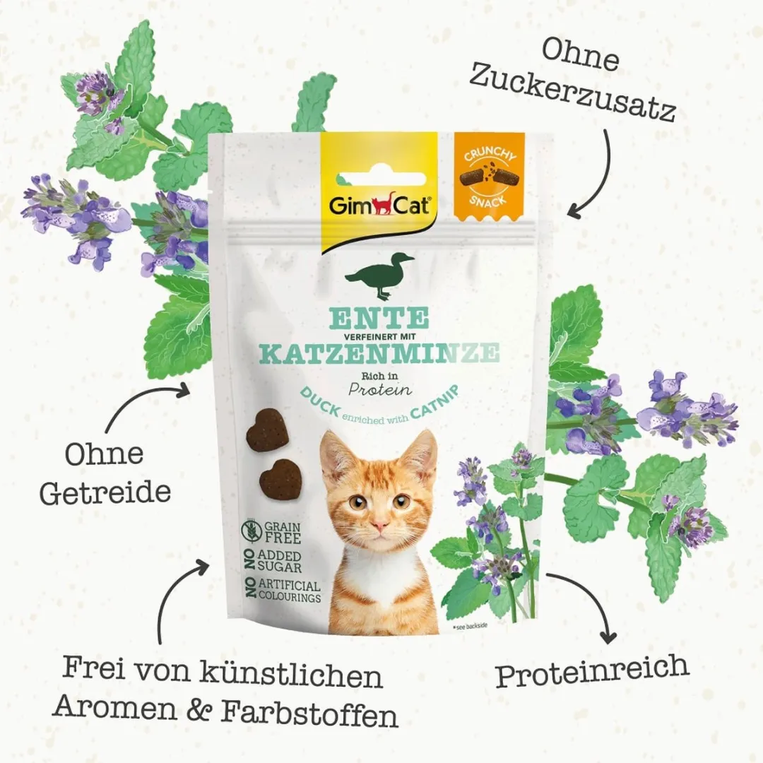 GimCat Kattensnack Crunchy Eend 50g