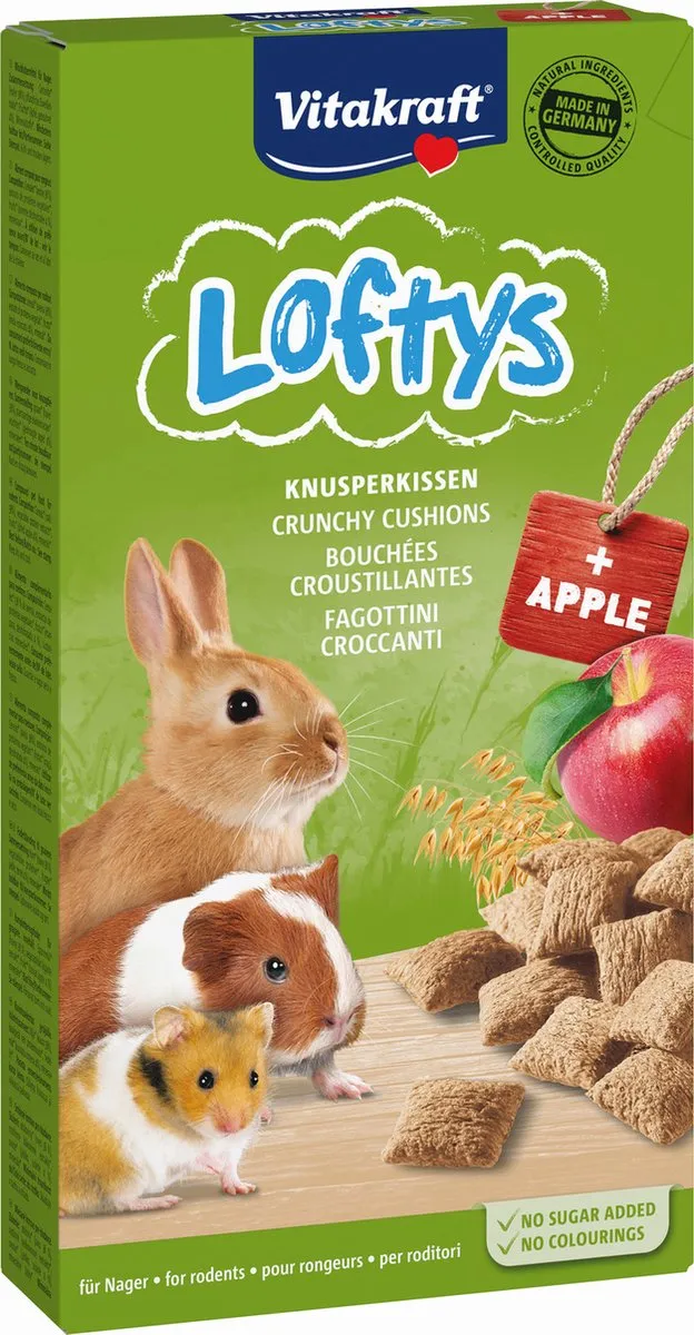 Vitakraft Lofty's Knaagdiersnack Appel 100g
