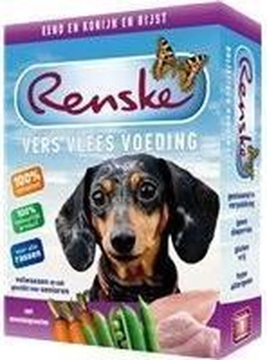 Renske Honden Natvoer Eend/Konijn 10x395g