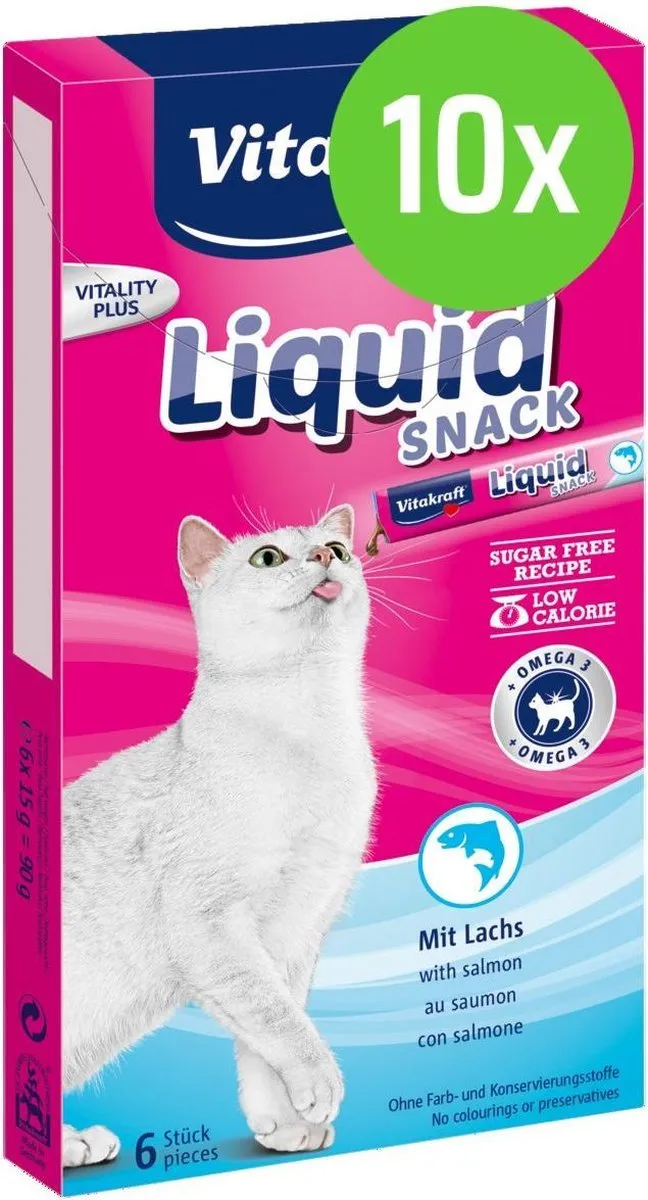 Vitakraft Cat Liquid Snack Zalm & Omega