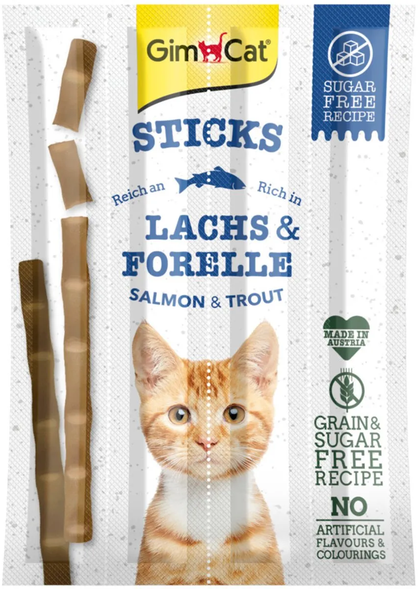 GimCat Gimpet Sticks Zalm/Forel - 96 Stuks