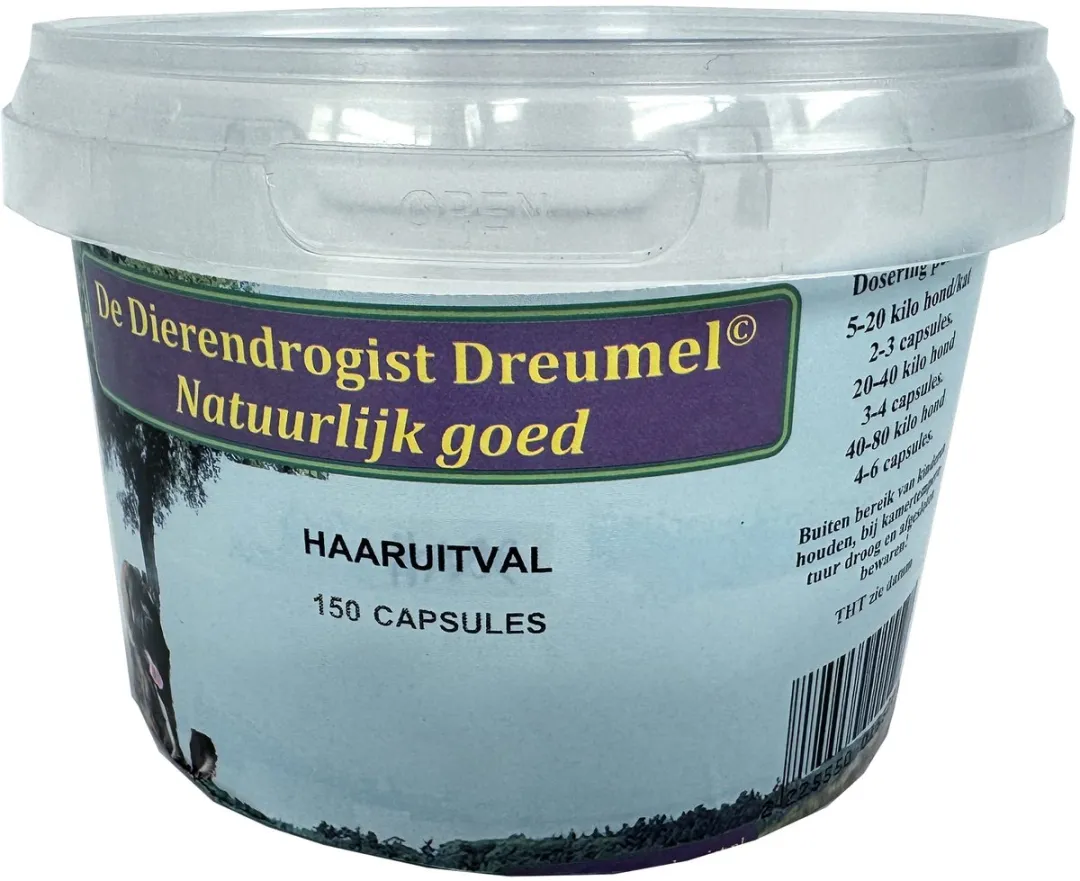 Dierendrogist Bij Haaruitval Capsules