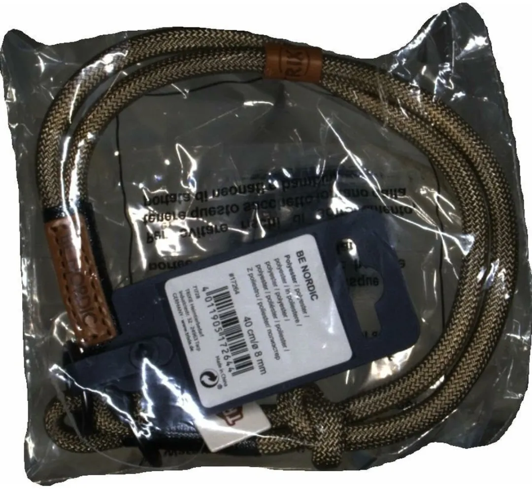 Trixie Nordic Halsband Hond - Zand/Zwart S - afbeelding 2 van 5