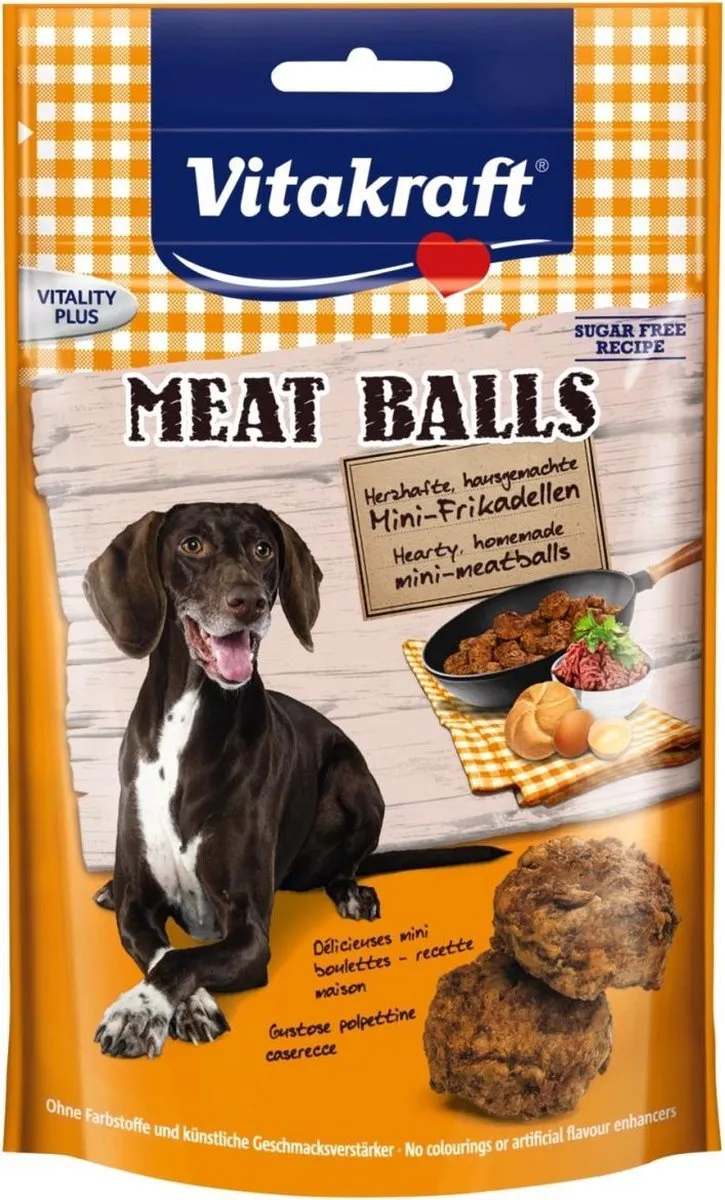 Vitakraft Meatballs Hondensnacks 80g