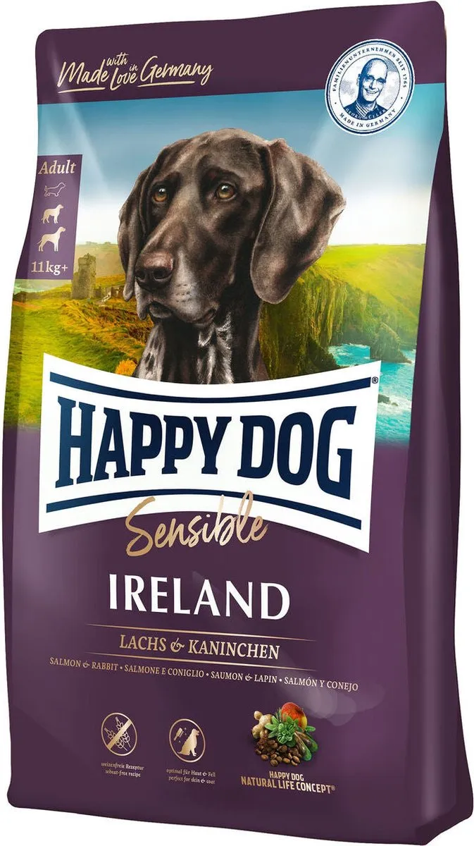 Happy Dog Supreme Sensible Ireland Adult Salmon & Rabbit 12,5kg