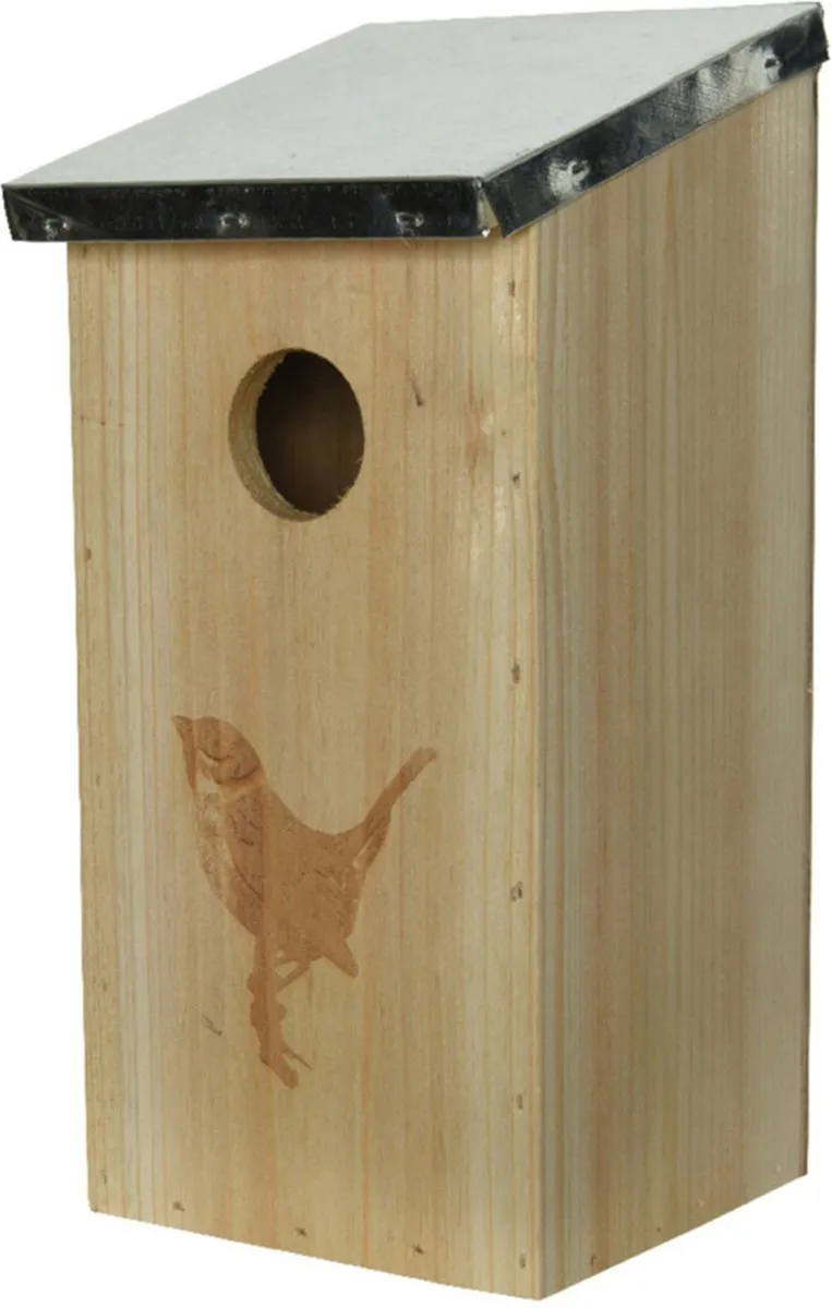 Decoris Vogelhuisje Specht 12x13,5x26cm - Bruin