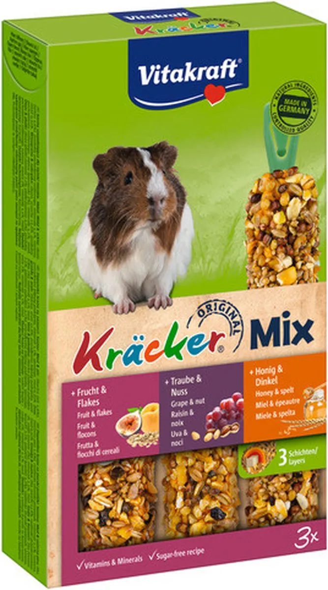 Vitakraft Cavia Kracker 3in1 Honing Popcorn Active